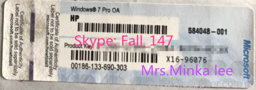 Win 7 Pro original Coa Sticker - 100% Genuine Key - Wholesale Prices HP / Dell / Lenevo coa sticker