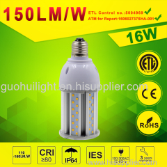 16watt led post top retrofit bulb for HID Retrofit High lumens LED Retrofit Kits for Post Top or Bollard Lights