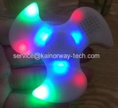 Newest Gadgets LED Lighted Fidget Spinners Toy With Bluetooth Speakers Musical Hand Tri Fingertip Gyro Fidget Spinner