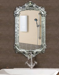 Hot sale Eropean Style PVC framed Wall mirror bathroom mirror