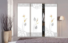 Silk Screen Processed Glass For Wardrobe Door
