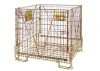 Stackable Steel Galvanized Metal Wire Mesh Container For Storage