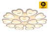 Heart-shaped Flower Shape Living Room LED Ceiling Light Simple Modern Remote Control Dimmable Restaurant Bedroom Lightin