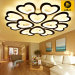 Heart-shaped Flower Shape Living Room LED Ceiling Light Simple Modern Remote Control Dimmable Restaurant Bedroom Lightin