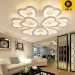 Heart-shaped Flower Shape Living Room LED Ceiling Light Simple Modern Remote Control Dimmable Restaurant Bedroom Lightin