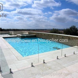 Glass Swimming Pool Fence With Round Spigot