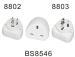 BS8546 2 UK outlets to EU with 2 USB charger