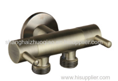 Brass toilet diverter bronze