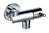 chromed bidet diverter support