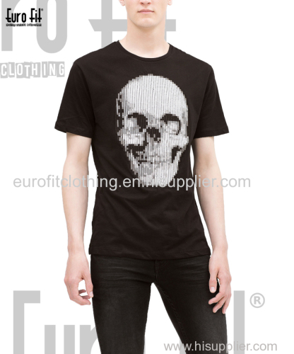 High Quality Cotton T-Shirts With Skull Print