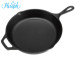 Hiseph cast iron fry pan skillet with pre-season oil surface HS-4 FDA and LFGB certificated