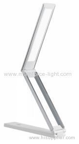 Rechargeable foldable alloy LED table lamp build with portable battery