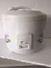 Factory direct OEM hot sale electric rice cooker 1.8L white with flower printed