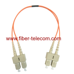 SC to SC Multimode Duplex Fibre Optical Patch Cable 1M