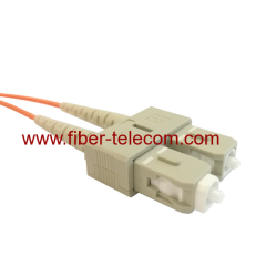 SC to SC Multimode Duplex Fibre Optical Patch Cable 1M