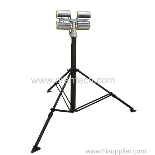 ground mounting tripod mounted 4.2m pneumatic telescopic mast lighting towers