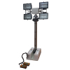 4000W halogen lamps mounted vehicle roof mount pneumatic telescopic mast tower lighting