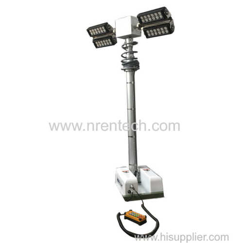 1.5m vehicle roof mount pneumatic telescopic mast lighting towers/ night scan light tower/ move light/ search light