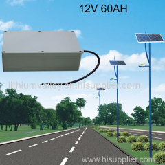 12V 60AH solar street light battery