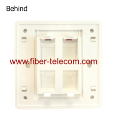 Classic 86 Type 4 ports Network Faceplate