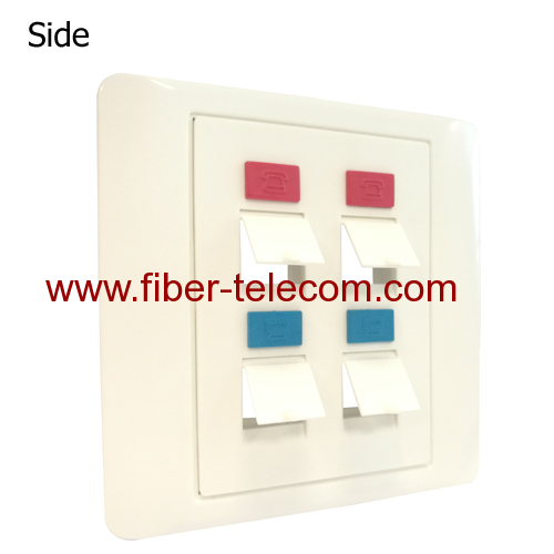 86 Type 4 ports Network Faceplate