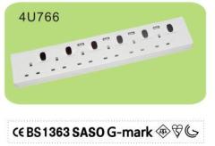 6 Gang power strip extender for UK market