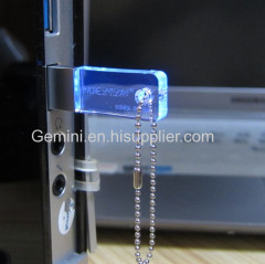 Fancy crystal usb stick 8gb crystal usb flash drive custom logo