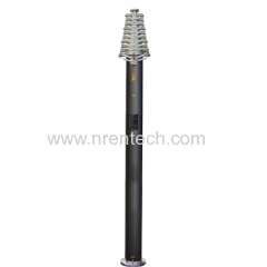 15m lockable pneumatic telescopic mast for mobile antenna towers telescoping mast pneumatic mast tower