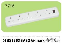 Switched extension lead with usb