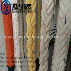 china Qingdao Pangu Hawse 65mm Double Braided Nylon/pp/pe/uhmwpe lifting winchshipping MARINE ROPE cable