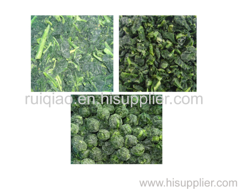 IQF/frozen Chopped/diced Chinese spinach/spinach balls