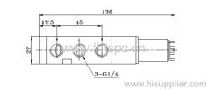 5/2 way and 3/2 way change Namur pneumatic control valves/pneumatic valves