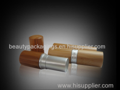 Empty bamboo lipstick tubes carved lipstick container