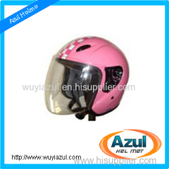 Double D-ring Half Face Motorcycle Helmet