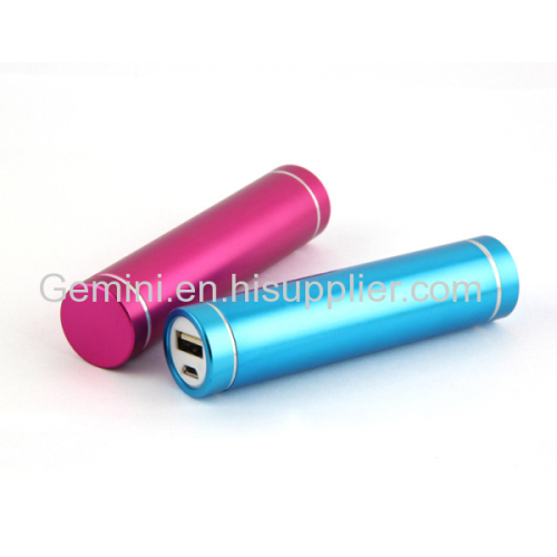 Wholesale cyliner power bank 2600mah manual for power bank