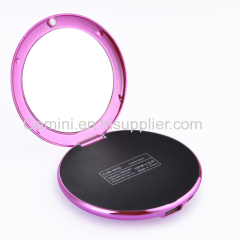 Fancy Mirror power bank 7000mah compact mirror charger for lady