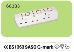 4 Way Surge power strip for Saudi Arabia