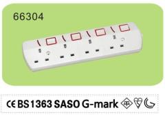 4 Way Surge power strip for Saudi Arabia