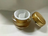 50ml empty cosmetic jar with 2 compartments cosmetic dual chamber jar