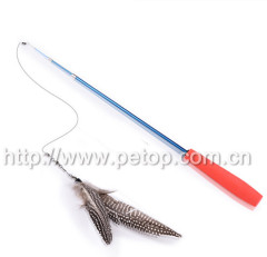 New Wholesale Lovely Christmas feather Cat Teaser toy