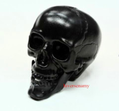 Wholesale 4'' resin skull plastic skull for Halloween Party gold skull head