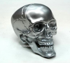 Wholesale 4'' resin skull plastic skull for Halloween Party gold skull head