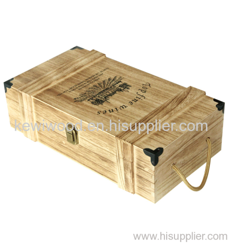 wooden wine gift box