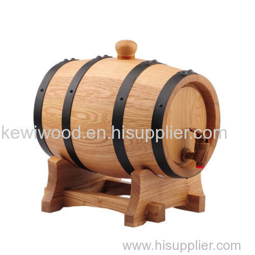 Oak wooden wine barrel
