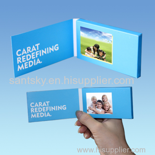 Promotiaon 2.4"4.3"5"7"10.1"video business card video brochure