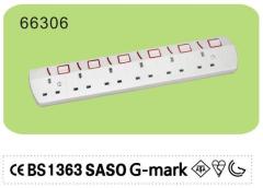 4 Way Surge power strip for Saudi Arabia