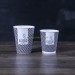 Disposable biodegradable ripple paper coffee cup for hot drinking