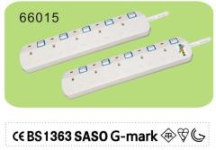 Surge protector power strip with long cord