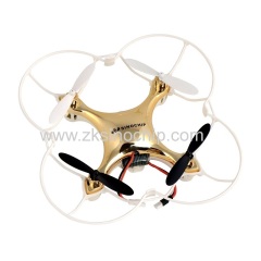 golden color mini remote control toy drone made of plastic