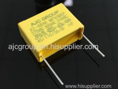 AJC Group film capacitor with TOP quality mkp-x2 film capacitor have certification ROHS safety film capacitors